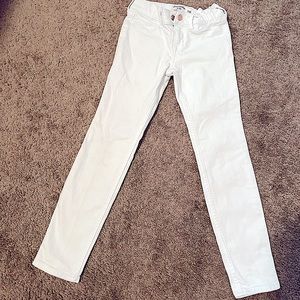 Girls SZ 7/8 White ABERCROMBIE Super Skinny Jeans